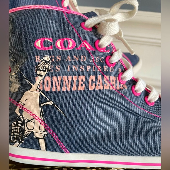 Coach RARE Bonnie Cashin High Top Sneakers- size 10 - Picture 7 of 7